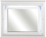 ANNIE White LED Lighted Bedroom set