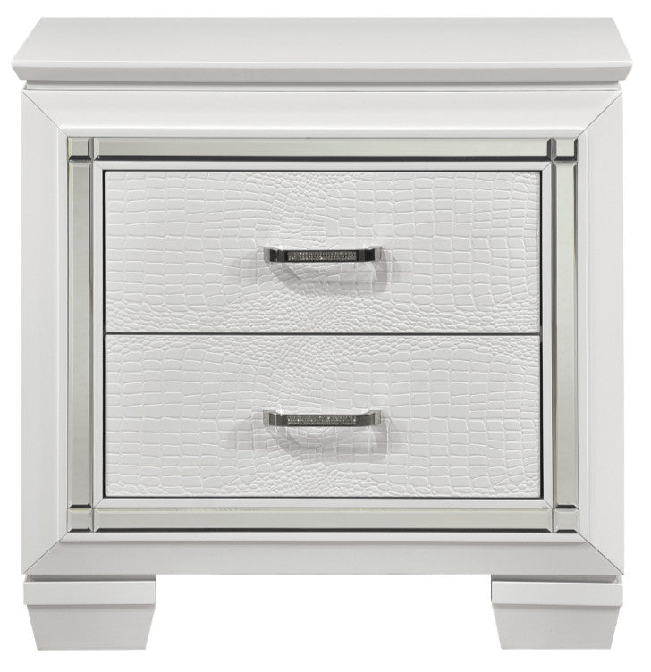 ANNIE White LED Lighted Bedroom set