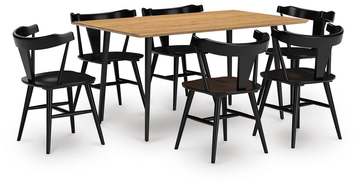 Arkansas Dining Table and 6 Chairs