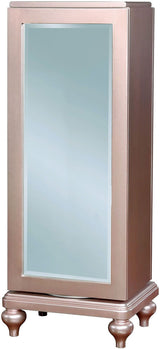 AUBRIANA Rose Gold Swivel Chest With Mirror