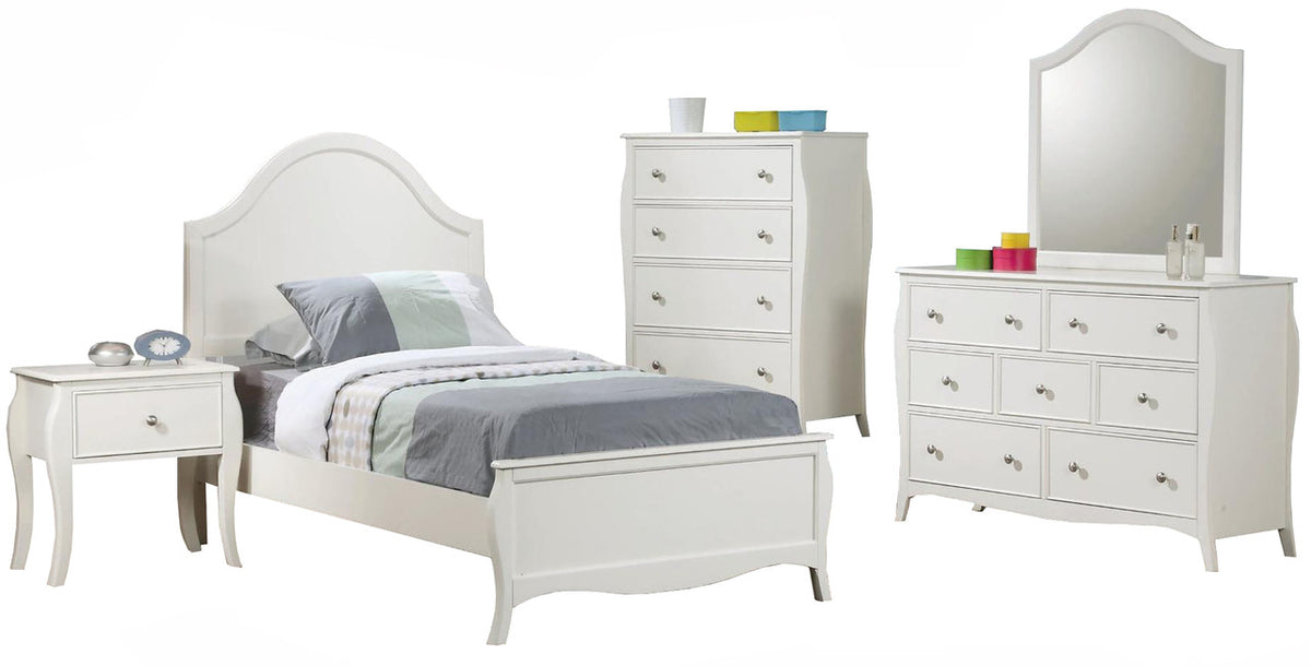Ayliana White 4 Drawer Chest