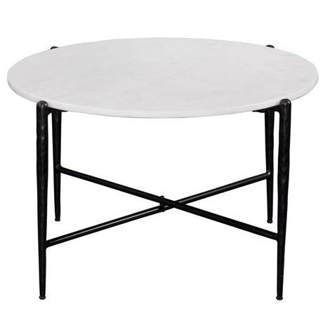 Loxie - 3-Piece Table Set (Cocktail Table, 2 End Tables) - White / Black