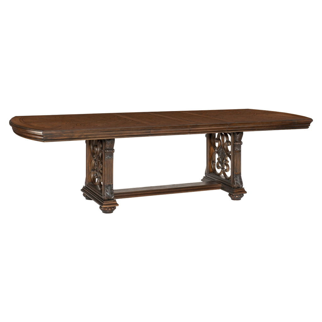 Bergen - 5 Piece Dining Room Set (Table & 4 Side Chairs) - Oak