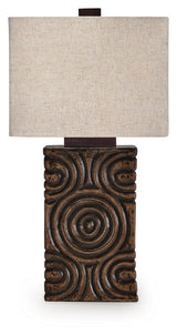 Heathbury - Paper Table Lamp - Antique Brown