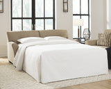 MAURITUS Tan 80" Wide Full Sofa Sleeper
