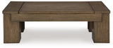 Rosswain - Lift Top Cocktail Table - Warm Brown