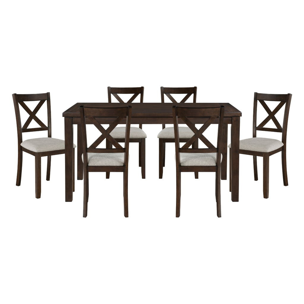 Challis - 7 Piece Pack Dinette Set - Cherry
