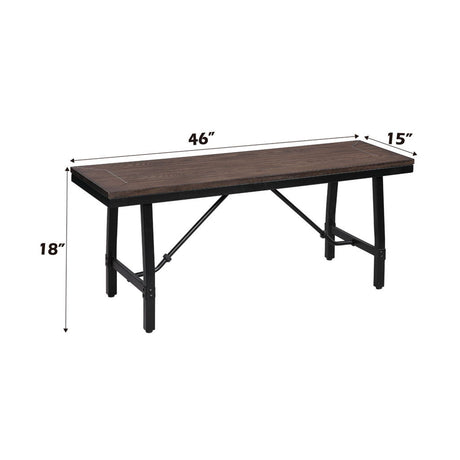 Mariatu - Bench - Oak & Black