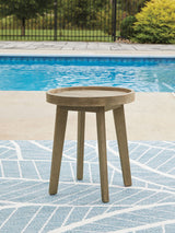 Marina Sun - Round End Table - Beige