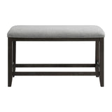 Elodie - Fabric Counter Bench - Charcoal / Gray