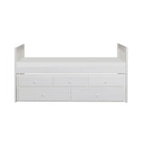 Galen - Twin/Twin Trundle Bed - White
