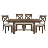 Bonner - 5 Piece Dining Room Set (Table & 4 Side Chairs) - Brown