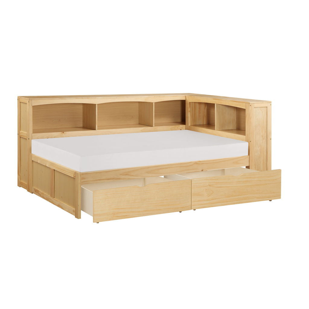 Bartly - Bookcase Corner Bed