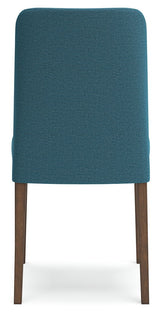 Lyncott - Dining Uph Side Chair (Set of 2) - Blue / Brown