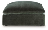 Carriage View - Oversized Accent Ottoman - Jade