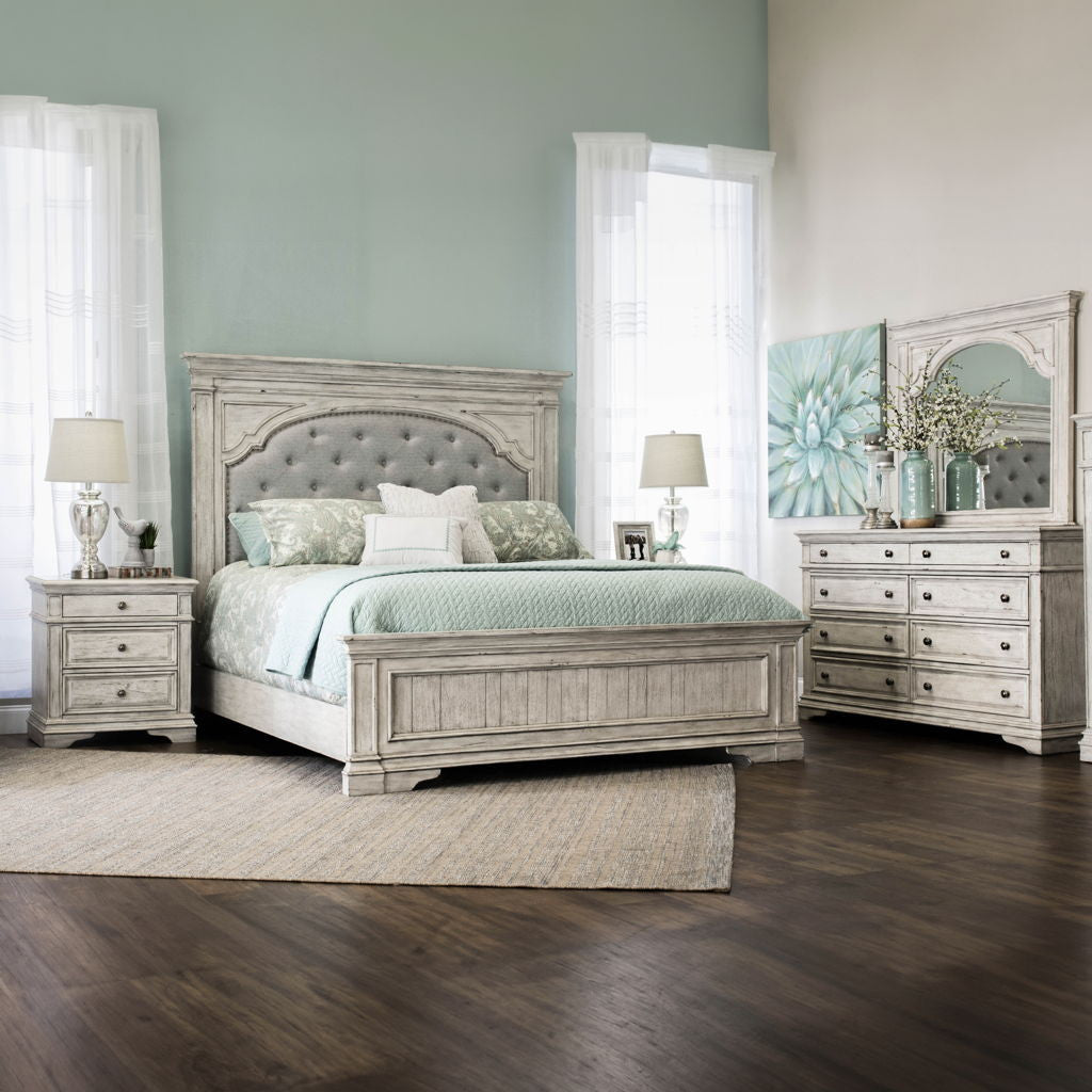 Highland Park - Queen Bed - Cathedral White