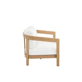 Wesley - Patio Loveseat With Cushions - White