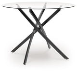 Pharwynn - 5 Pc. - Dining Room Table, 4 Side Chair - Black