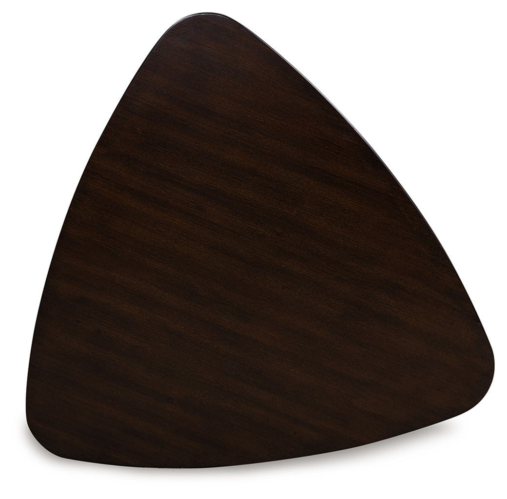Mallenette - Triangle Dining Room Table - Merlot