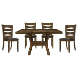 Darla - 5 Piece Dining Room Set (Table & 4 Side Chairs) - Brown