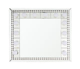 Farai - 28" Accent Mirror - Mirrored & Faux Crystal Diamonds