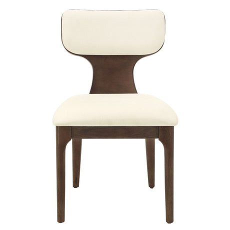 Koen - Side Chair (Set of 2) - Beige / Brown Oak