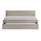 Arden - Twin Daybed With Trundle - Corduroy Beige