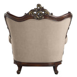 Ragnar - Chair With 2 Pillows - Light Brown Linen & Cherry