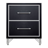 Ava - 2 Drawer Nightstand - Ebony