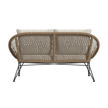 Grace - 4 Piece Outdoor Seating Set - Beige / Natural