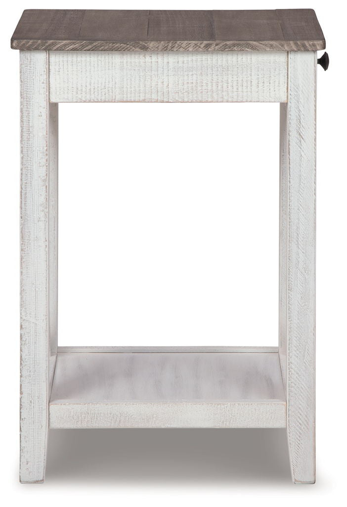 Adalane - Accent Table - White / Gray