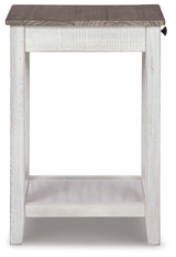 Adalane - Accent Table - White / Gray
