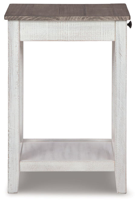 Adalane - Accent Table - White / Gray