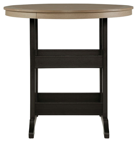 Fairen Trail - 5 Pc. - Dining Set with 4 Chairs - Black / Driftwood