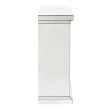 Noralie - 40" Fireplace - Mirrored & Faux Diamonds