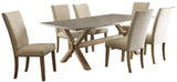Baldwin Weathered Oak/Grey Zinc 7-PC Dining Set
