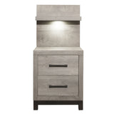 Zephyr - Nightstand With Wall Panel
