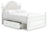 Kozlani - Upholstered Panel Storage Bed