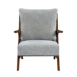 Lennox - Accent Chair - Dark Brown Frame