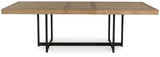 Tomtyn - Rectangular Dining Room Extension Table - Light Brown