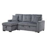 Rhett - 3 Piece Reversible Sectional With Pull-Out Bed And Hidden Storage
