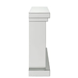Nysa - 42" Fireplace - Mirrored & Faux Crystals