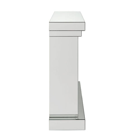 Nysa - 42" Fireplace - Mirrored & Faux Crystals
