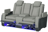 BIGBEND Gray Power Reclining Sofa & Loveseat