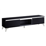 JACEON Black LED Black TV Stand