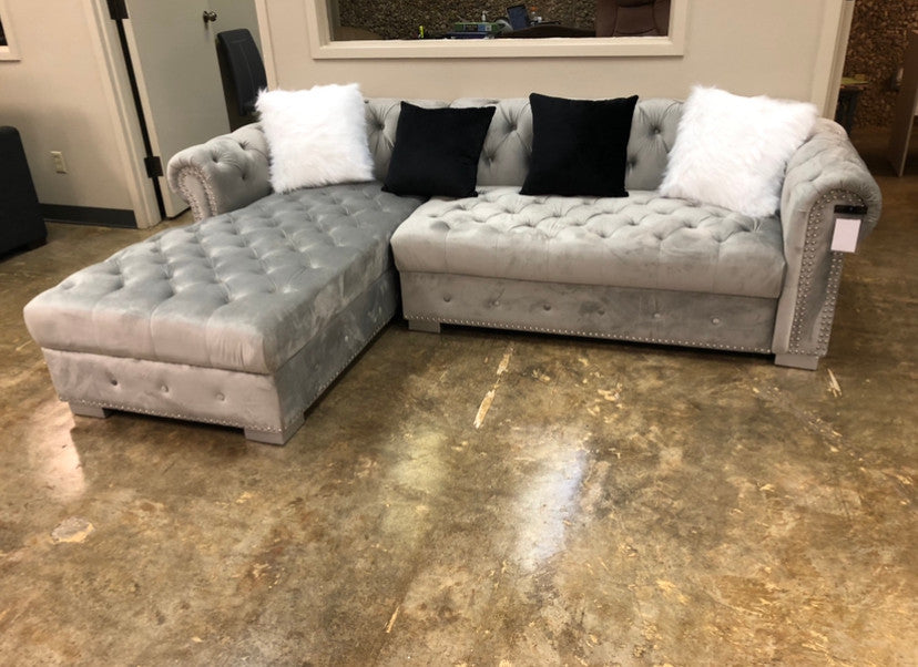 BLAIR Grey 98" Wide Sectional