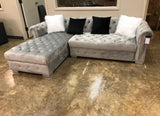 BLAIR Grey 98" Wide Sectional