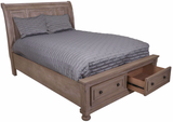 Braylon Grey Platform Storage Bed