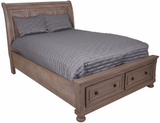 Braylon Grey Platform Storage Bed