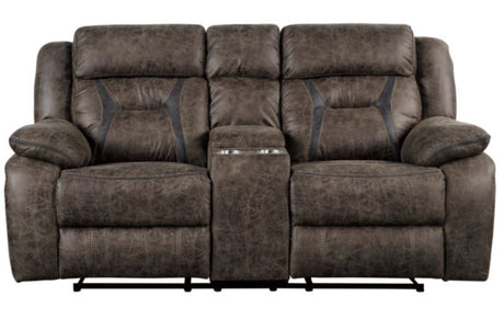PEGASUS Brown Reclining Sofa and Loveseat